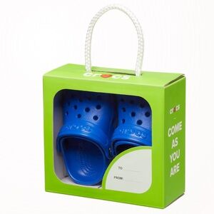 CROCS -NWT Baby sz 2/3 - Blue Bolt